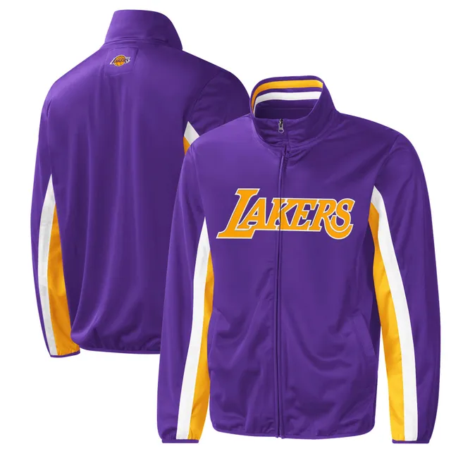 Women's Los Angeles Lakers Nike Black/Purple Courtside 75th Anniversary  Track Full-Zip Jacket