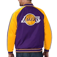 Men's G-III Sports by Carl Banks Purple Los Angeles Lakers Varsity Full-Snap - Jacket