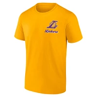 Men's Gold Los Angeles Lakers Never Over T-Shirt