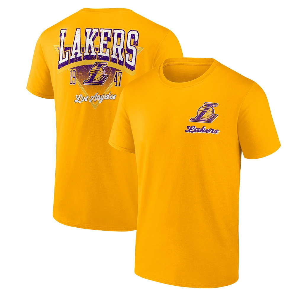 Men's Gold Los Angeles Lakers Never Over T-Shirt