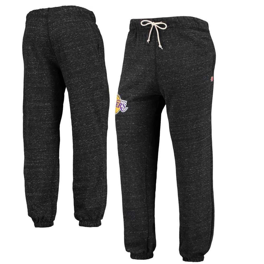 Men's Homage Charcoal Los Angeles Lakers Tri-Blend Sweatpants