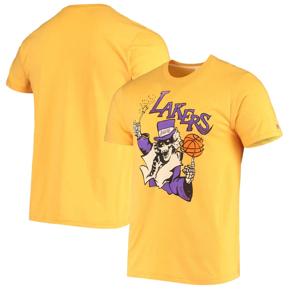 Lids Los Angeles Lakers Homage NBA x Grateful Dead Tri-Blend T-Shirt - Gold