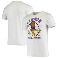 Men's Fanatics Branded LeBron James Cream/Purple Los Angeles