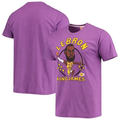 Women's Fanatics Branded LeBron James Gold Los Angeles Lakers Logo  Playmaker Name & Number V-Neck T-Shirt 