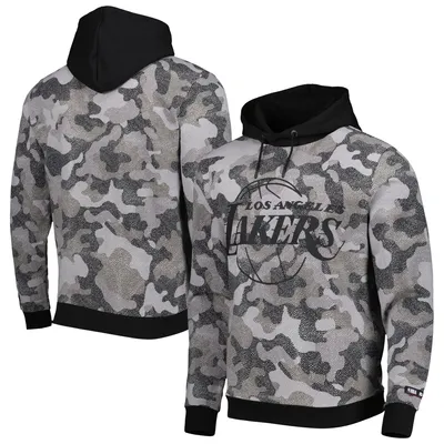 Los Angeles Lakers Hugo Boss x NBA Camo Pullover Hoodie - Black