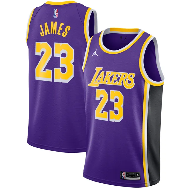 Men's Fanatics Branded LeBron James Heathered Purple Los Angeles Lakers Hoodie Tri-Blend T-Shirt