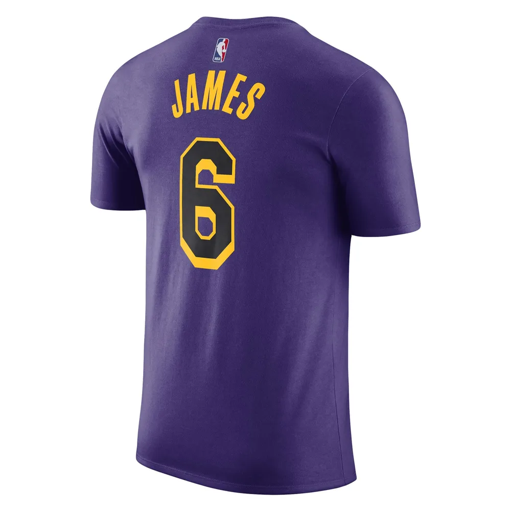 Men's Los Angeles Lakers LeBron James Jordan Brand Purple