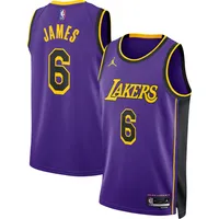 Men's Los Angeles Lakers Statement Edition Jordan Dri-Fit NBA Swingman Jersey in Purple, Size: XS | DO9530-508