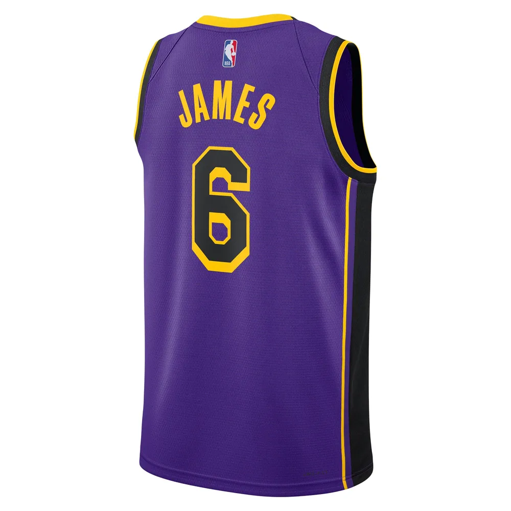 Men's Los Angeles Lakers Statement Edition Jordan Dri-Fit NBA Swingman Jersey in Purple, Size: XS | DO9530-508