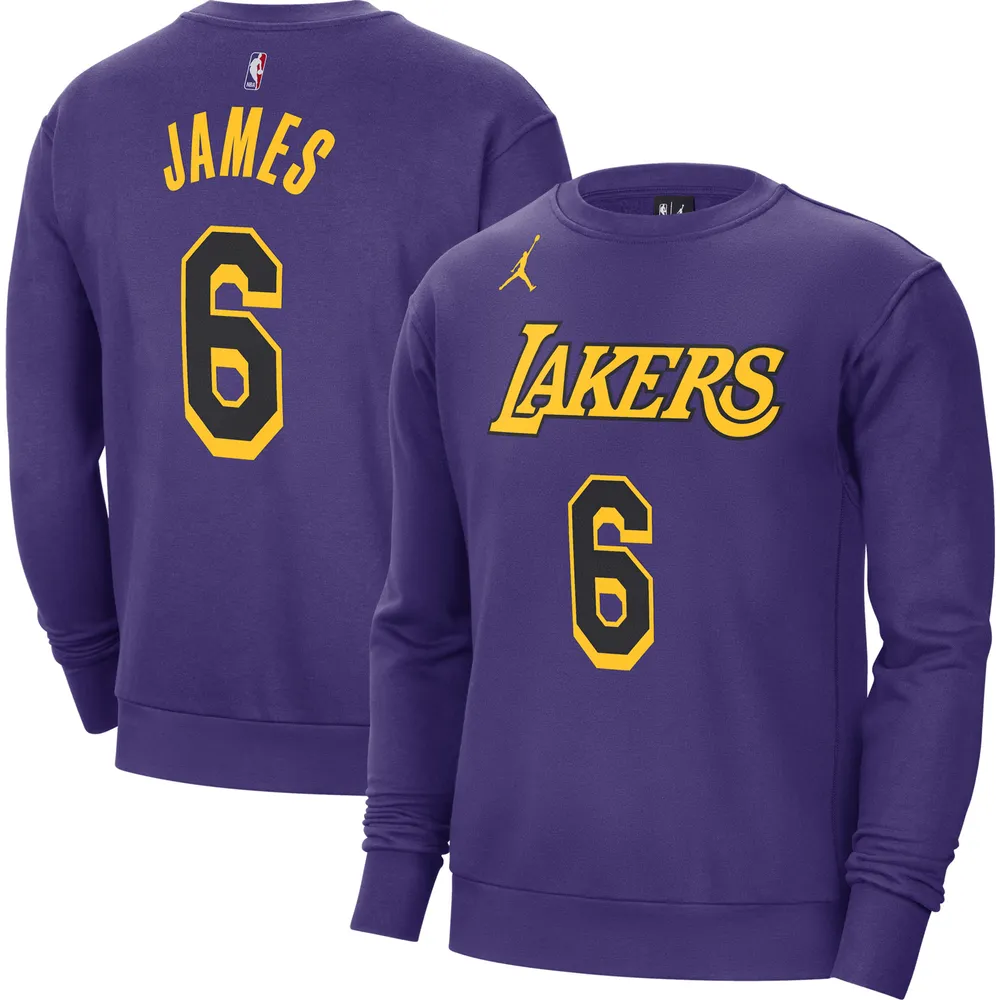 Los Angeles Lakers Jordan Statement Name & Number T-Shirt - Lebron James -  Mens