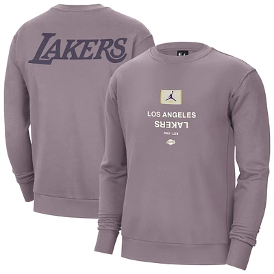 Sweat-shirt à capuche épais Jordan Brand Los Angeles Lakers Courtside Statement Edition violet pour homme