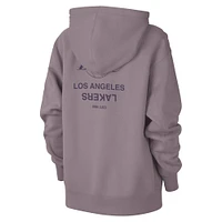 Men's Jordan Brand Purple Los Angeles Lakers Courtside Statement Edition Premium Pullover Hoodie