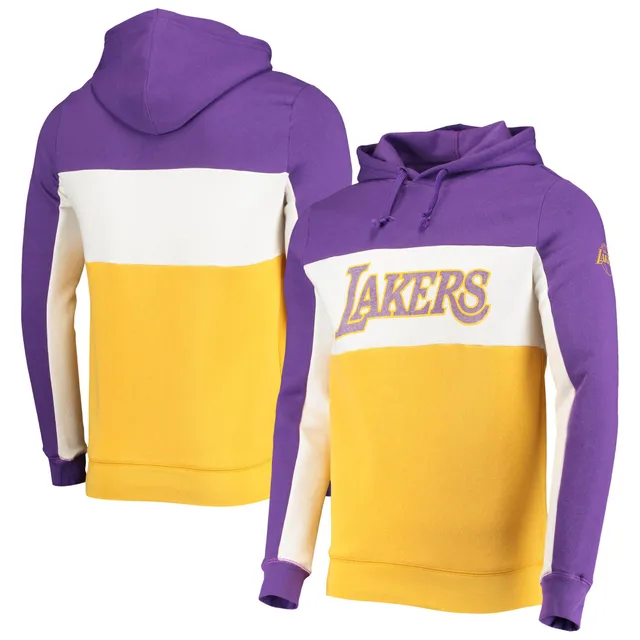 Los Angeles Lakers FISLL Sliced Logo Pullover Hoodie - Black