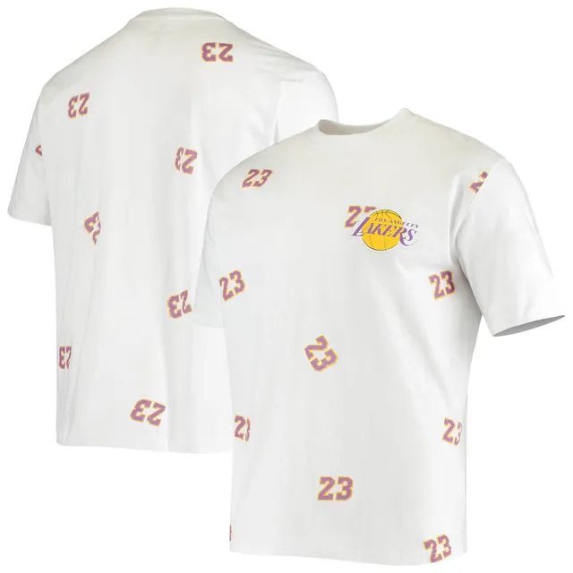 Nike Men's 2022-23 City Edition Los Angeles Lakers LeBron James #6 White Cotton T-Shirt, Large