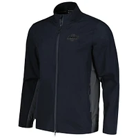 Veste noire entièrement zippée Levelwear pour hommes des Los Angeles Lakers Harrington