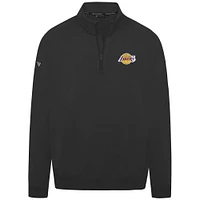 Men's Levelwear Black Los Angeles Lakers Murray Quarter-Zip Pullover