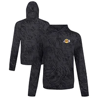 Men's Levelwear Black Los Angeles Lakers Platform Pullover Hoodie