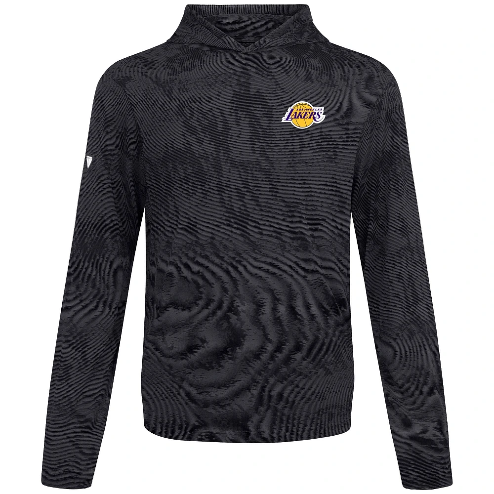Men's Levelwear Black Los Angeles Lakers Platform Pullover Hoodie