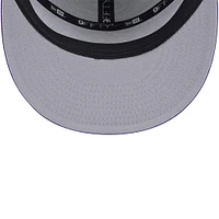 Men's Los Angeles Lakers  New Era Purple Victory Grove Split Panel 9FIFTY Snapback Hat