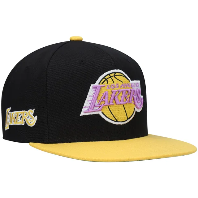 Lids Los Angeles Lakers Mitchell & Ness Hardwood Classics 2-Tone  Chain-Stitch Snapback Hat - Cream/Purple