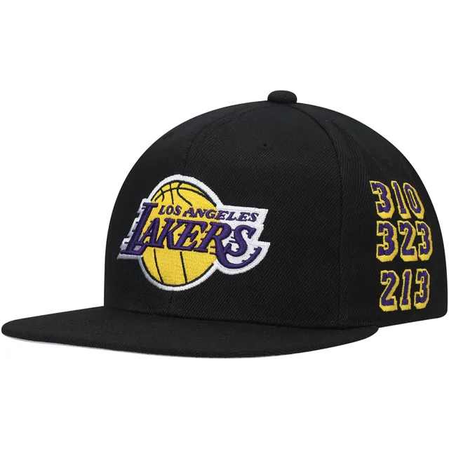 Lids Los Angeles Lakers Mitchell & Ness Half and Half Snapback Hat
