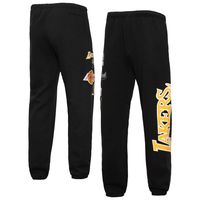 Men's Mitchell & Ness Black Los Angeles Lakers Champs City Fleece Jogger Pants