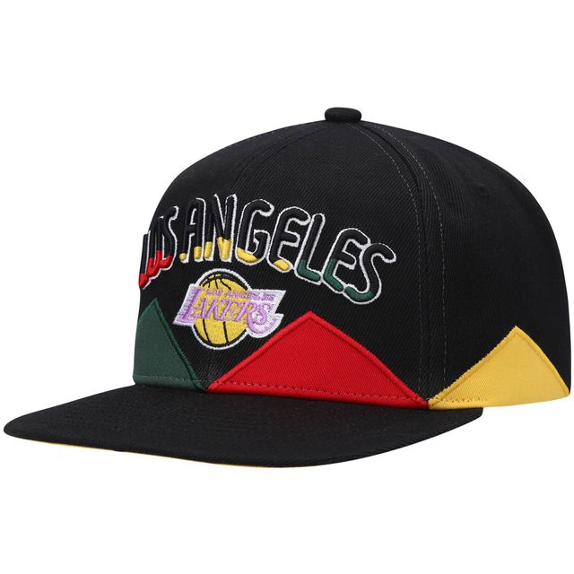 Casquette Snapback noire Mitchell & Ness pour hommes des Los Angeles Lakers Hardwood Classics Black History Month