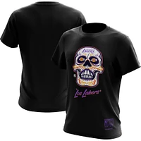 Men's Mitchell & Ness Black Los Angeles Lakers Hardwood Classics Sugar Skull - T-Shirt