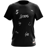 Men's Mitchell & Ness Black Los Angeles Lakers Night T-Shirt