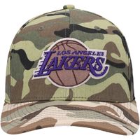 Men's Mitchell & Ness Camo Los Angeles Lakers Woodland Desert - Snapback Hat