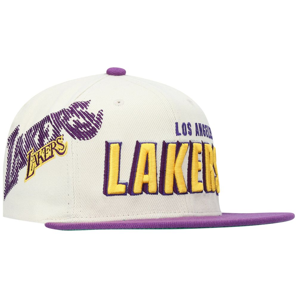 Men's Los Angeles Lakers Mitchell & Ness Cream Hardwood Classics