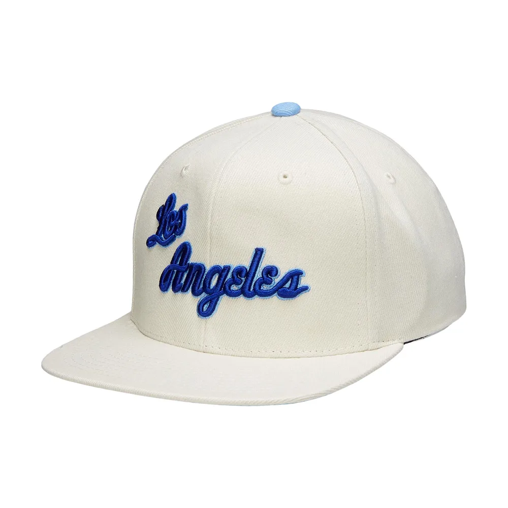 Men's Mitchell & Ness Purple Los Angeles Lakers Area Code Snapback Hat