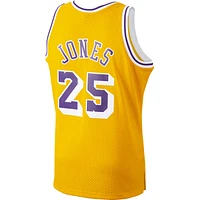 Maillot Mitchell & Ness Ed Jones Gold Los Angeles Lakers 1994/95 Hardwood Classics Swingman pour hommes