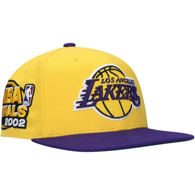 Lids Los Angeles Lakers Mitchell & Ness Hardwood Classics Team 2.0 Snapback  Hat - Heathered Gray