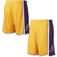 Los Angeles Lakers Mitchell & Ness 2009-10 Hardwood Classics Authentic Shorts - Gold