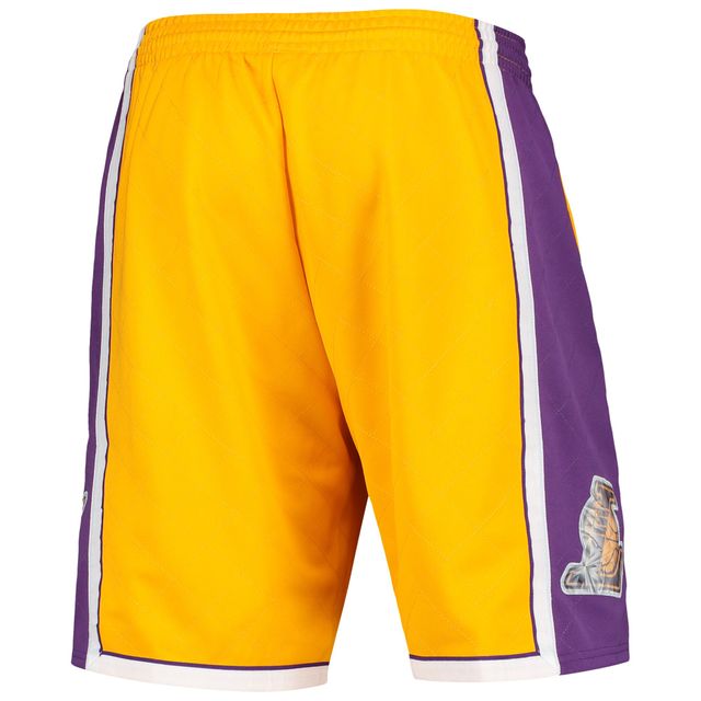 Short Swingman Mitchell & Ness doré Los Angeles Lakers 2009 Hardwood Classics 75e anniversaire pour hommes