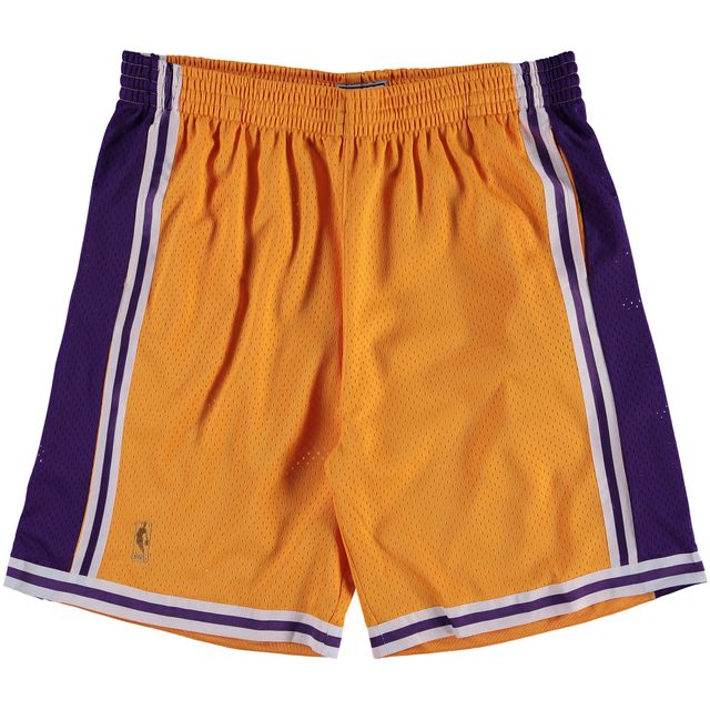 Mitchell & Ness Gold Los Angeles Lakers Big Tall Hardwood Classics Short Swingman pour hommes