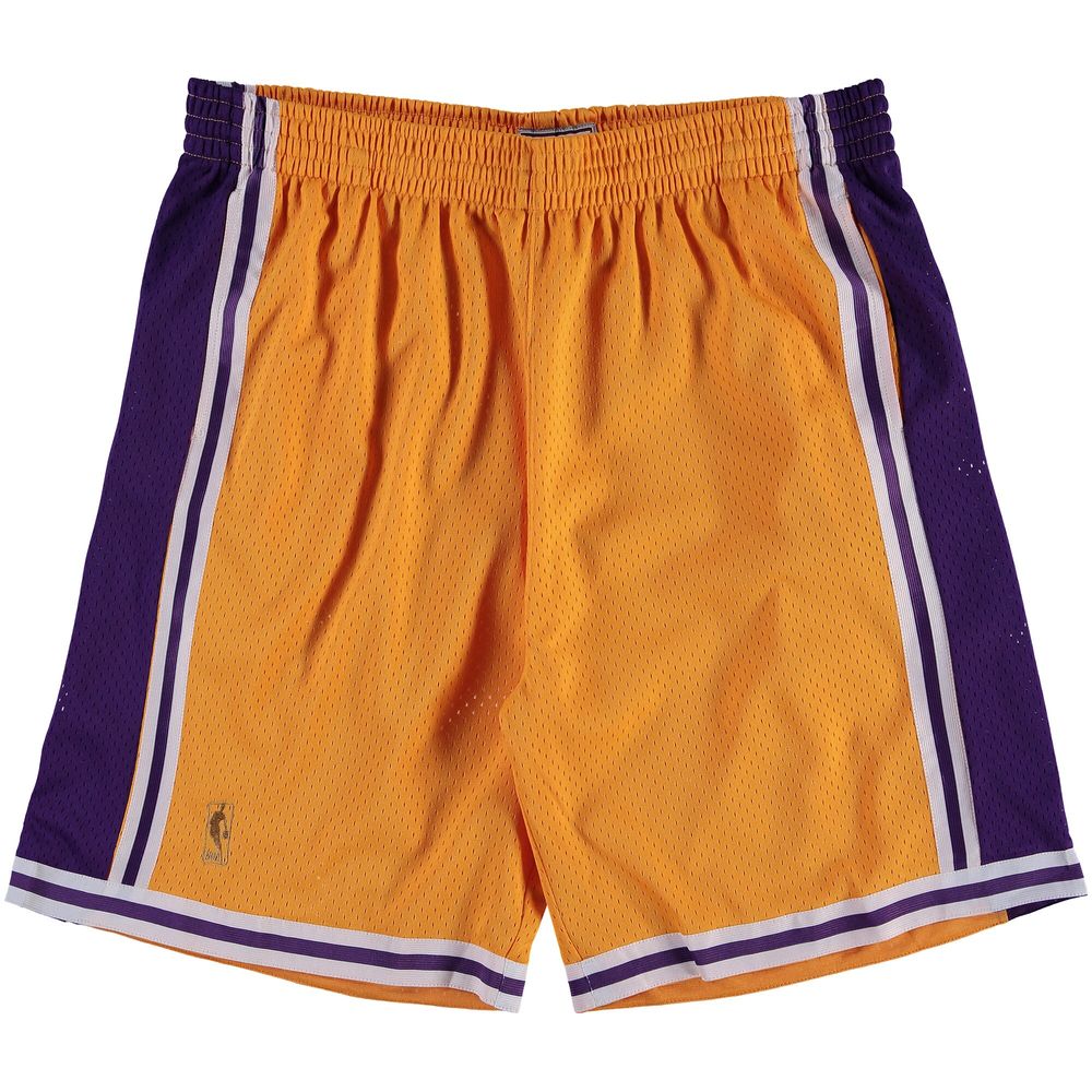 Men's Mitchell & Ness Gold Los Angeles Lakers Big Tall Hardwood Classics Swingman Shorts