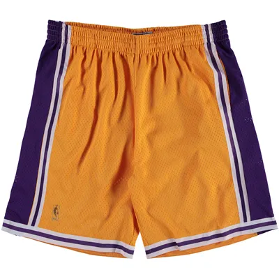 Los Angeles Lakers Mitchell & Ness Big Tall Hardwood Classics Swingman Shorts