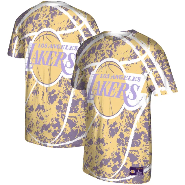 Los Angeles Lakers Mitchell & Ness 2002 NBA Finals Hardwood Classics  On-Court Authentic Sleeveless Shooting Shirt - Gold