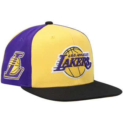 Los Angeles Lakers Mitchell & Ness Diamond Cut Snapback Hat - Black/White