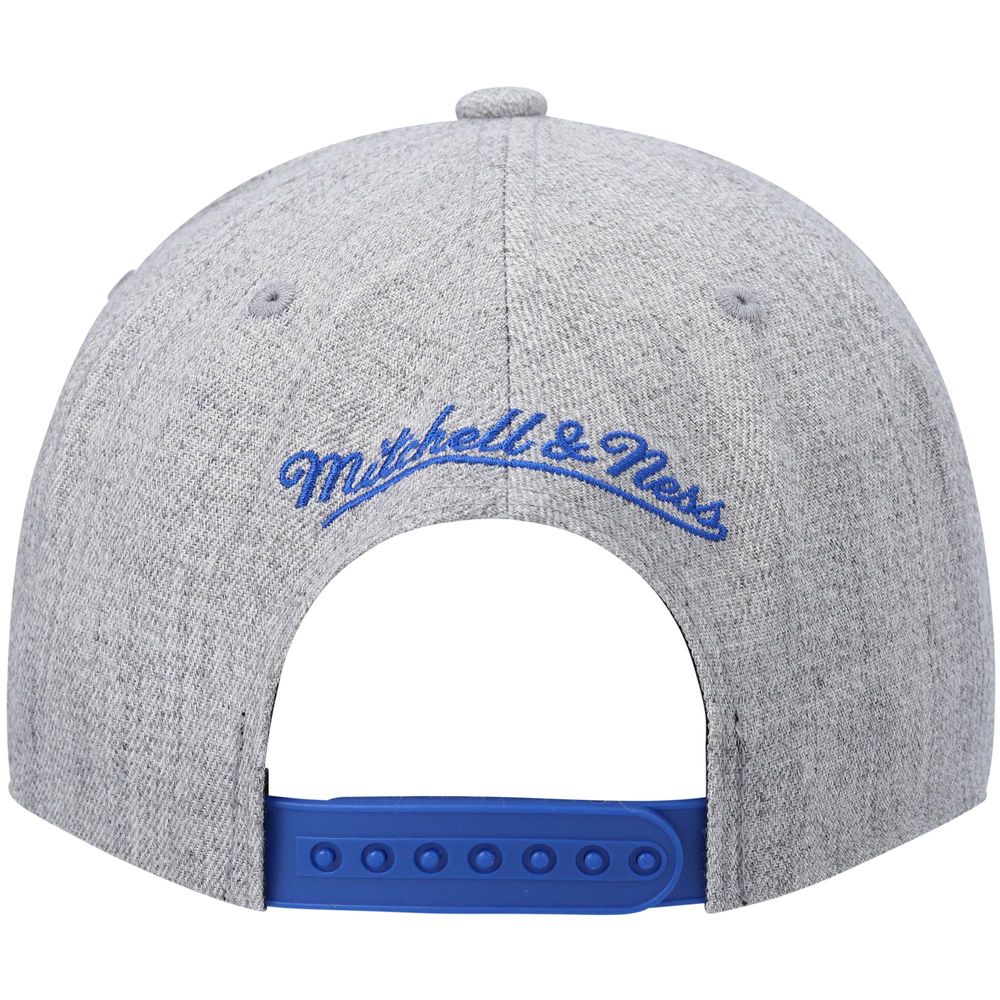 Men's Mitchell & Ness Heathered Gray Los Angeles Lakers Hardwood Classics Team 2.0 Snapback Hat