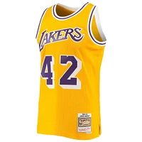 Maillot Swingman Mitchell & Ness James Worthy Gold Los Angeles Lakers 1984/85 Hardwood Classics pour hommes