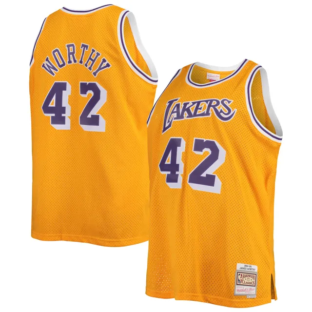 Los Angeles Lakers Shaquille O'Neal 1996-97 Hardwood Classics Alternate  Swingman Jersey - Yellow - Youth