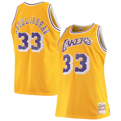 Mitchell & Ness Men's Mitchell & Ness Kareem Abdul-Jabbar Silver Milwaukee  Bucks 75th Anniversary 1971/72 Hardwood Classics Swingman Jersey