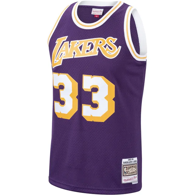 Mitchell & Ness Mens Swingman Jersey Los Angeles Lakers 1983-84 Kareem Abdul-Jabbar, Purple / M