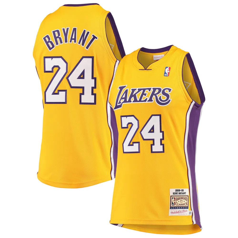 Men's Mitchell & Ness Kobe Bryant Gold Los Angeles Lakers 2008-09