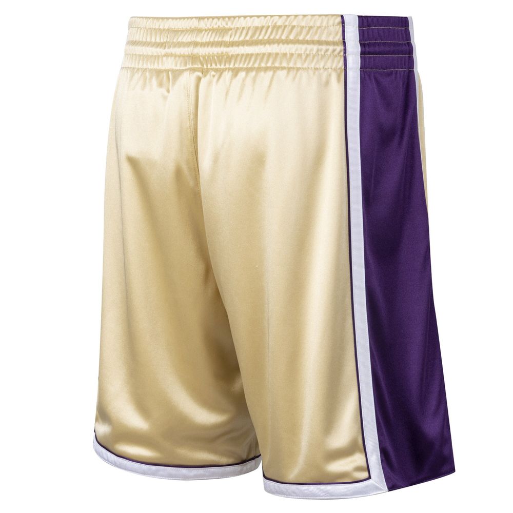 Men's Mitchell & Ness Kobe Bryant Gold Los Angeles Lakers Hall of Fame Class 2020 Authentic Hardwood Classics Shorts