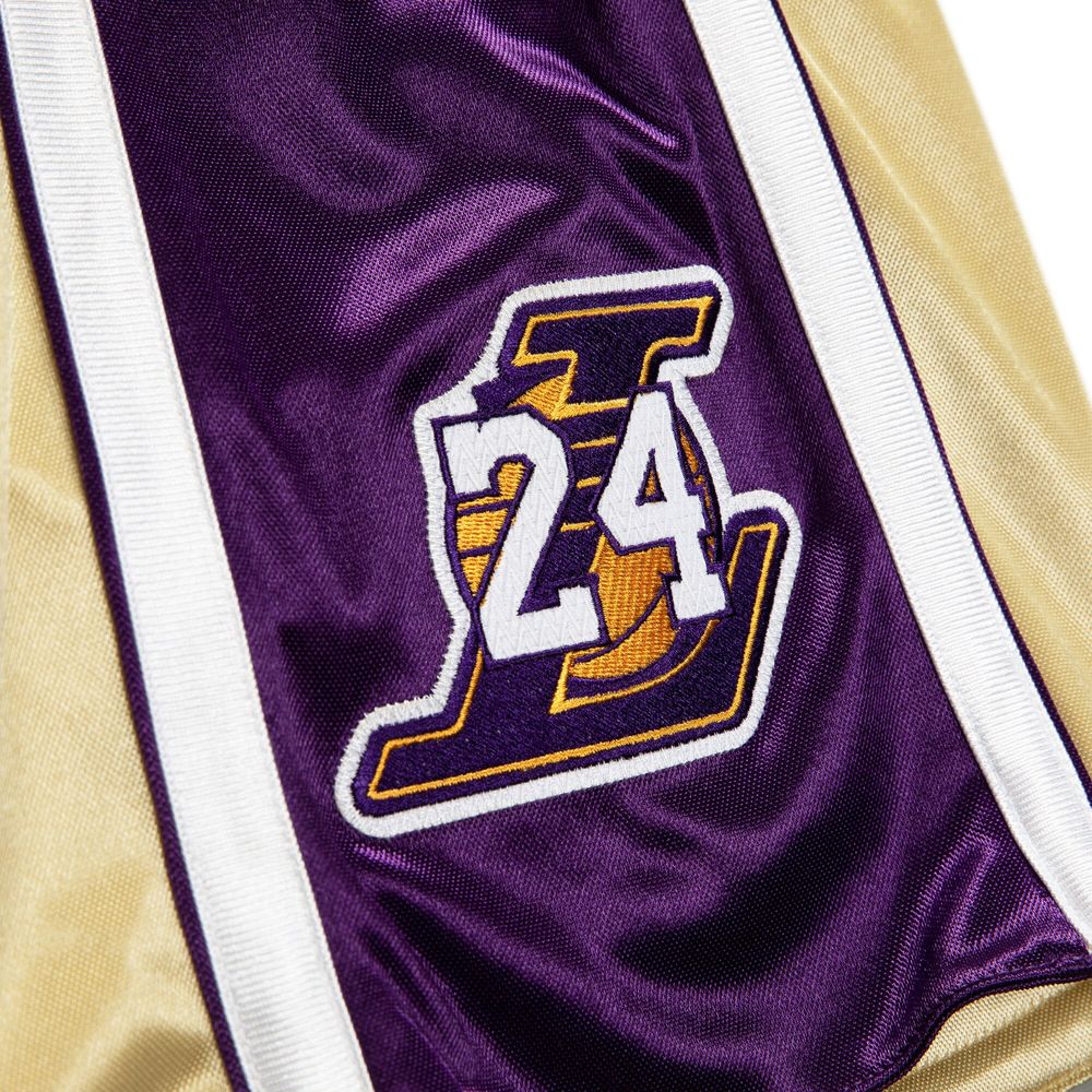 Men's Mitchell & Ness Kobe Bryant Gold Los Angeles Lakers Hall of Fame Class 2020 Authentic Hardwood Classics Shorts