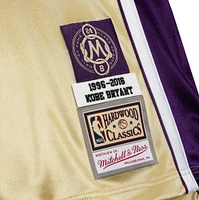 Men's Mitchell & Ness Kobe Bryant Gold Los Angeles Lakers Hall of Fame Class 2020 #8 Authentic Jersey